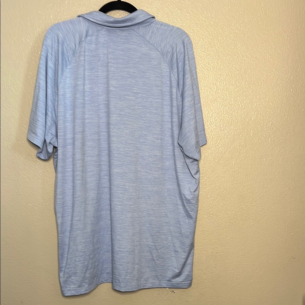Hurley Blue Polo Shirt Relaxed Fit Short Sleeves
